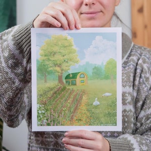 Garden Cottage - Original Acrylic Painting