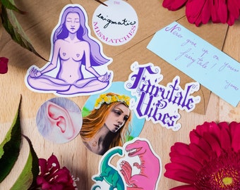 The Enigmatic Mismatches Sticker Set - Mixed Vinyl Stickers