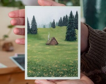 Cottage of the Soul - mini hand signed fine art print