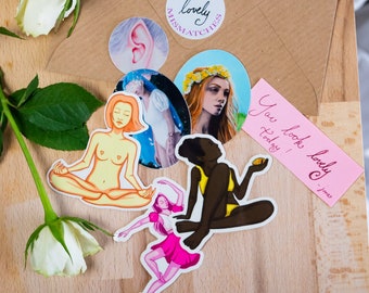 The Lovely Mismatches Sticker Set - Mixed Vinyl Stickers