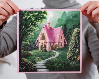 Rosehip's Cottage - Hand Signed Fine Art Print