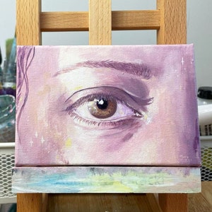 Eye study I - Original Acrylic Painting