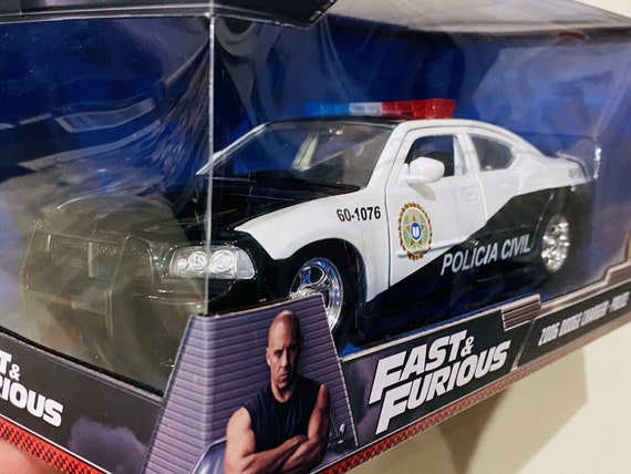 1/24 Scale Dodge Charger Police Car Die Cast Model - Fast