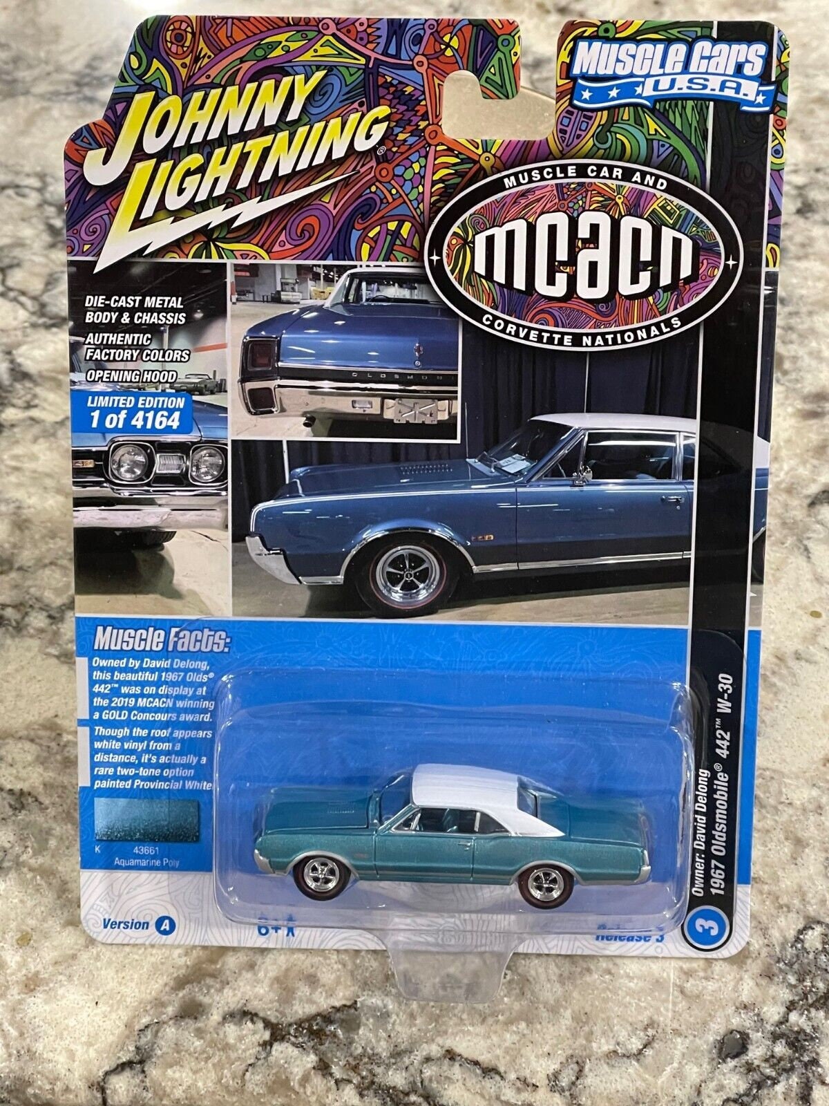 442 Edition Model Etsy A JOHNNY Limited LIGHTNING Car Scale W-30 Diecast Oldsmobile Aquamarine JLMC031-JLSP289 - Österreich By 1967 1/64