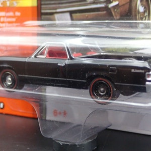 1967 Chevrolet El Camino Tuxedo Black Limited Edition to 11652 pieces Worldwide 1/64 Diecast Model Car by Johnny Lightning JLCG028-JLSP225B image 4