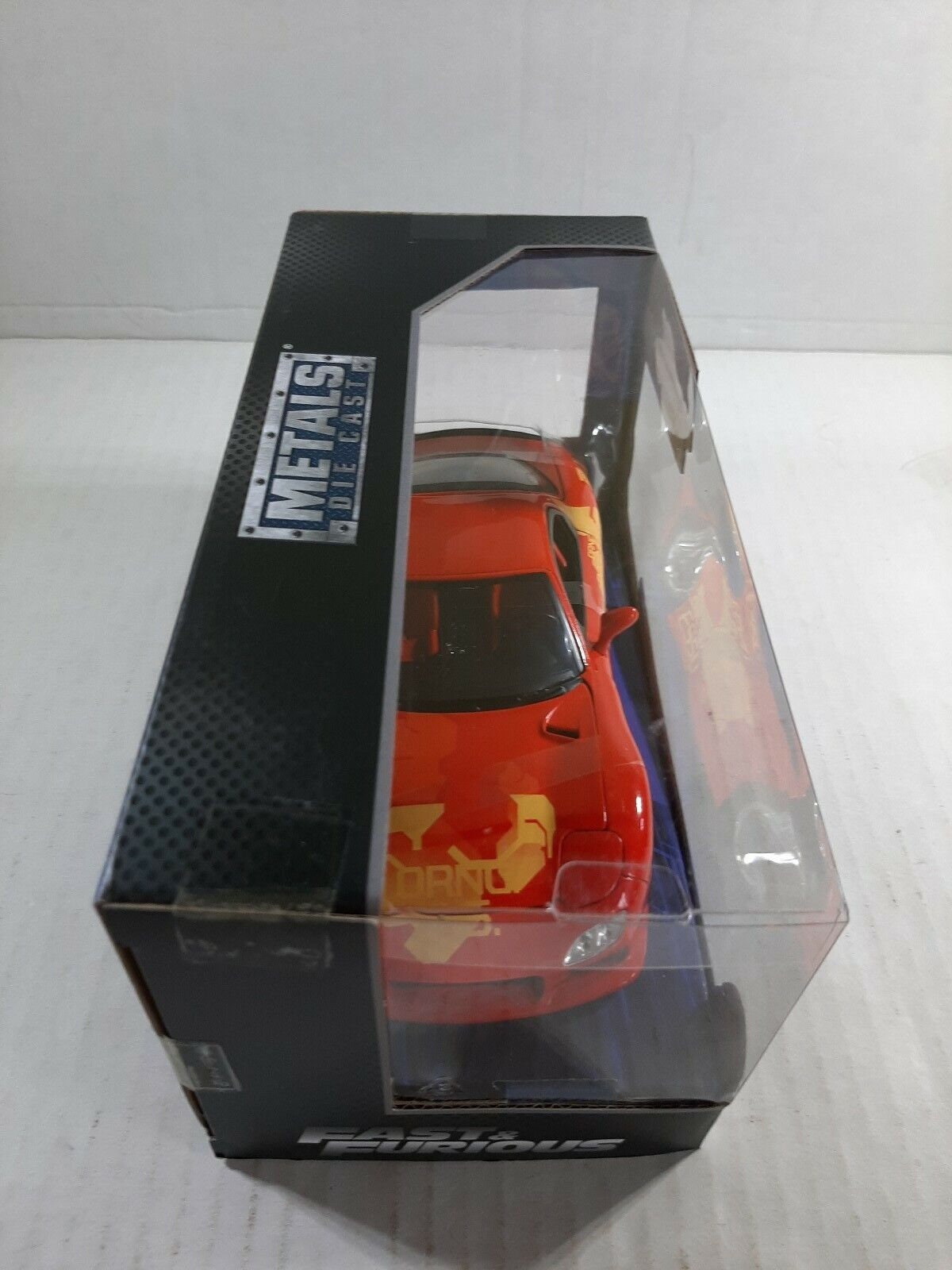 Jada Toys Fast & Furious 1:24 Orange JLS Mazda RX-7 Die-cast Car, Toys for  Kids and Adults (30747)