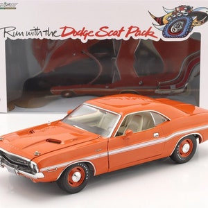 Diecast 1969 Ford Mustang GT Raven Black with White Stripes and Gold  Interior 1/18 Diecast Model Car by Auto World 