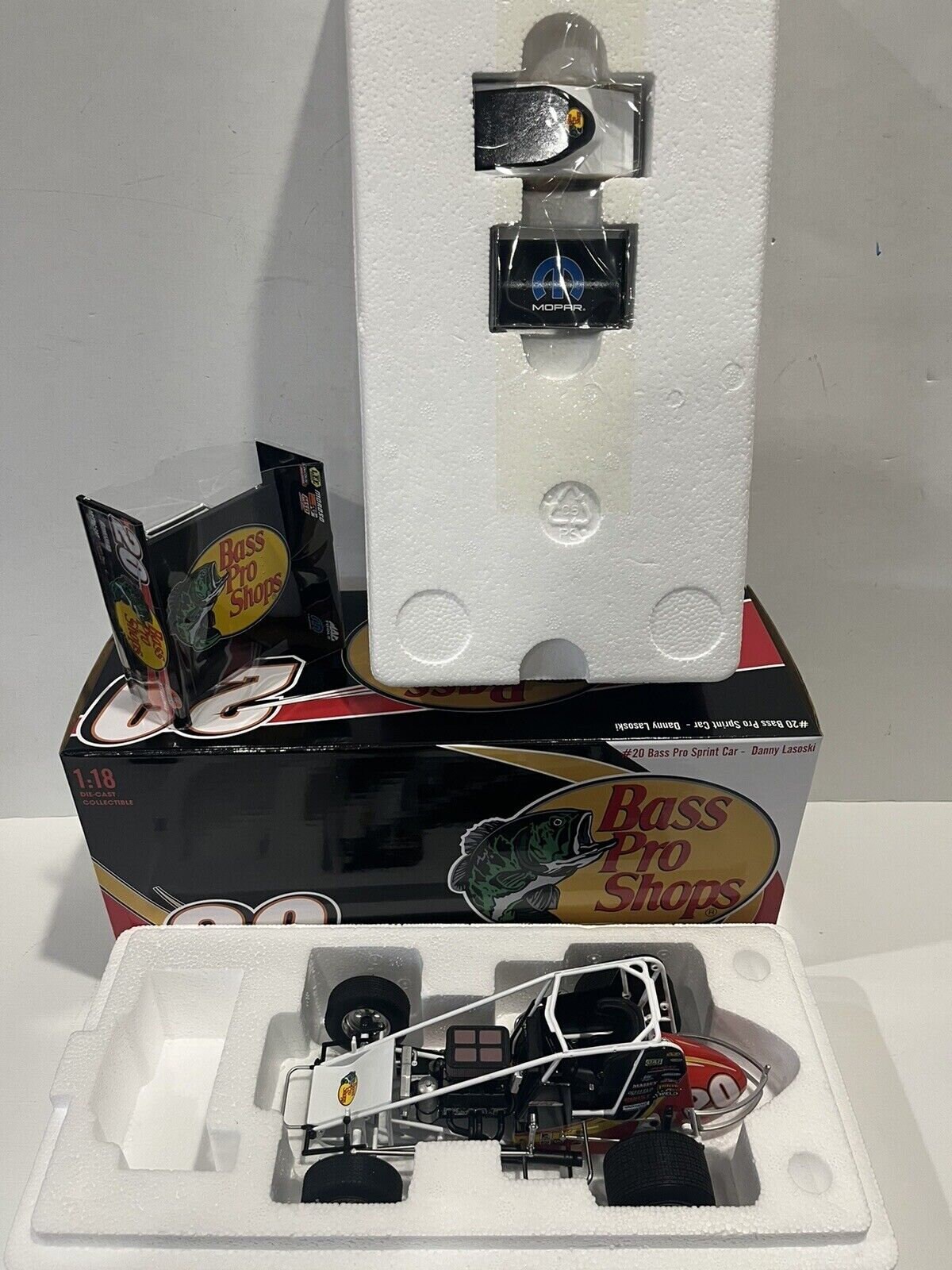Winged Sprint Car 20 Lasoski bass PRO Shops 1 18 Scale Diecast Model Car by Acme A1809526 Etsy Canada