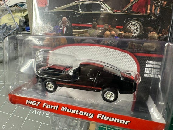 1967 Ford Mustang Eleanor Raven Black 1:64 Scale Die Cast