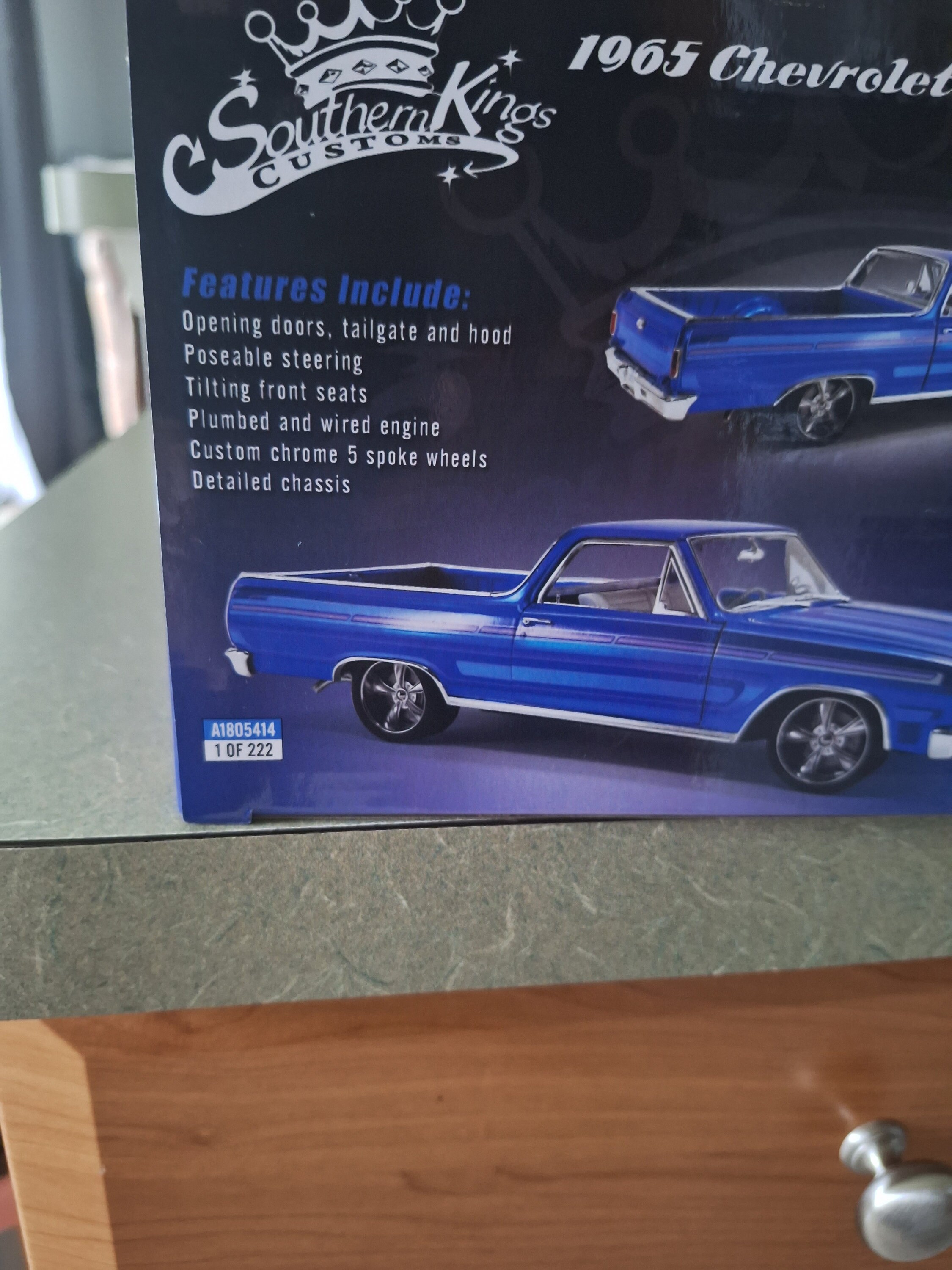 1965 Chevrolet El Camino Custom Laser Blue 1/18 Scale 1965 Chevrolet El Camino Custom Laser Blue 1/18 Scale