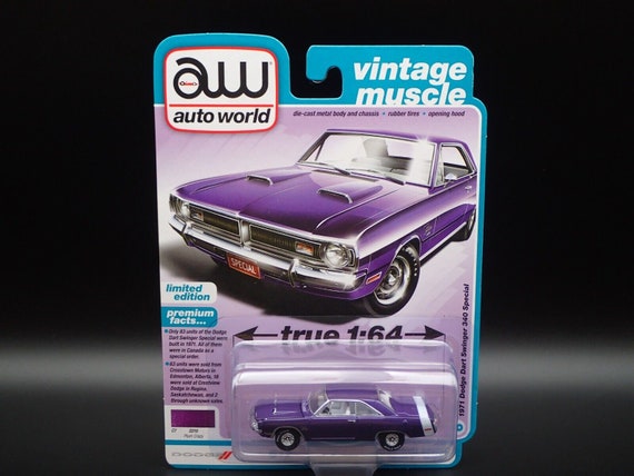 1971 Dodge Dart Swinger 340 Special Plum Crazy 1/64 Scale picture