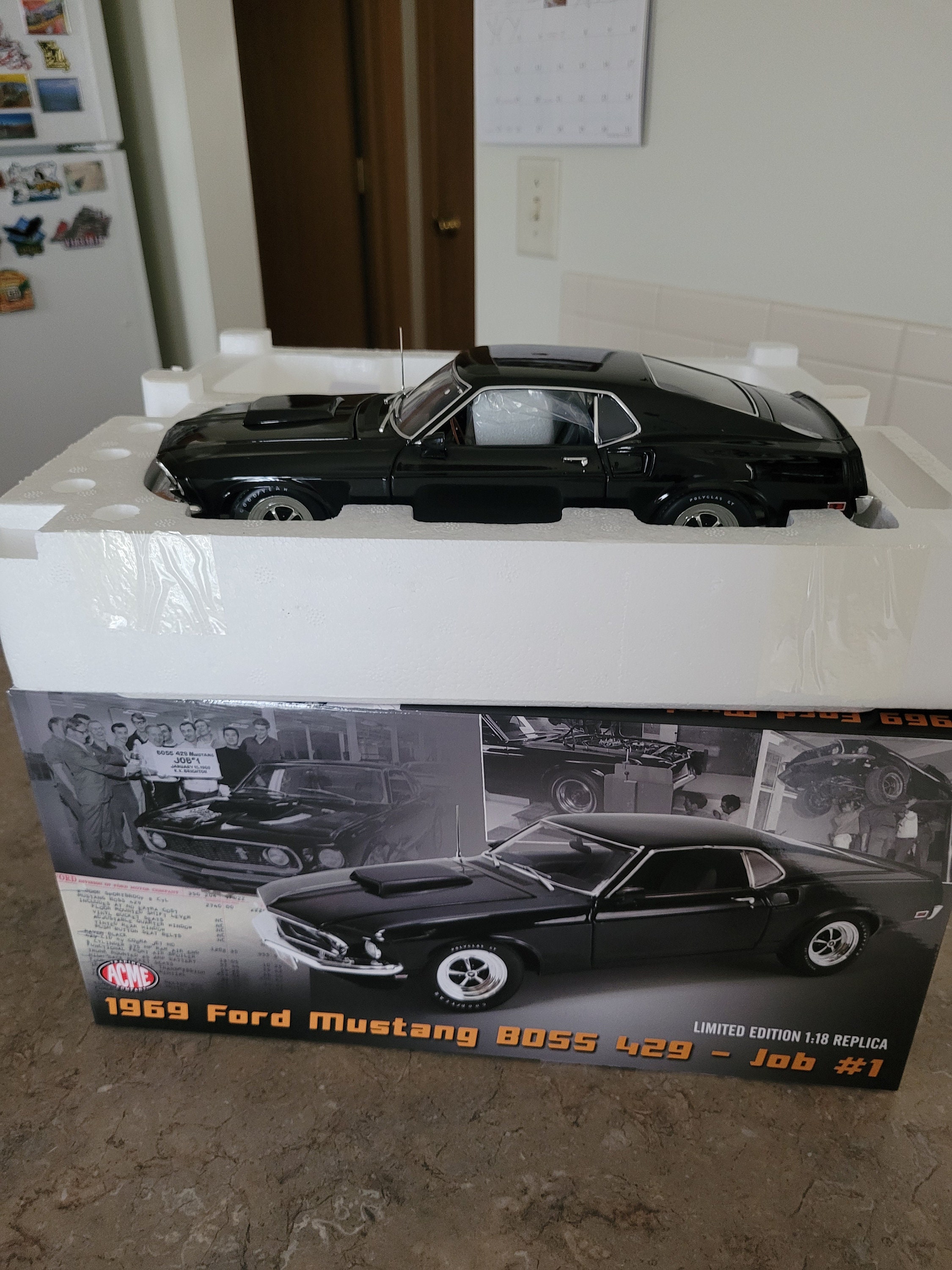 1969 Ford Mustang Boss 429 Black job 1 1/18 Scale - Etsy Canada