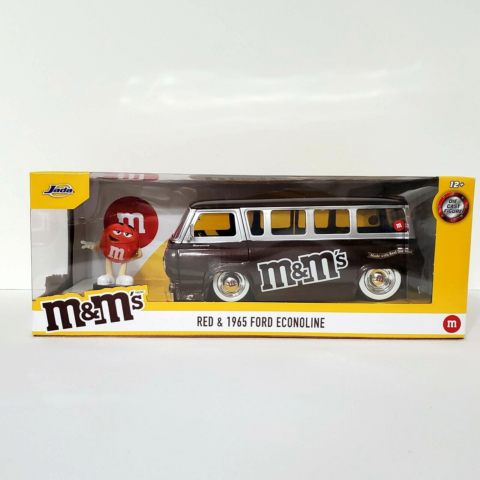 Amazon.com: Jada Toys M&Ms Red 1965 Ford Econoline Van 1:24