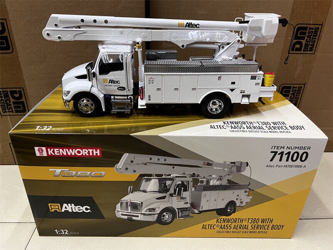 Kenworth T380 W/ ALTEC AA55 Aerial Service Truck 1/32 Scale Diecast