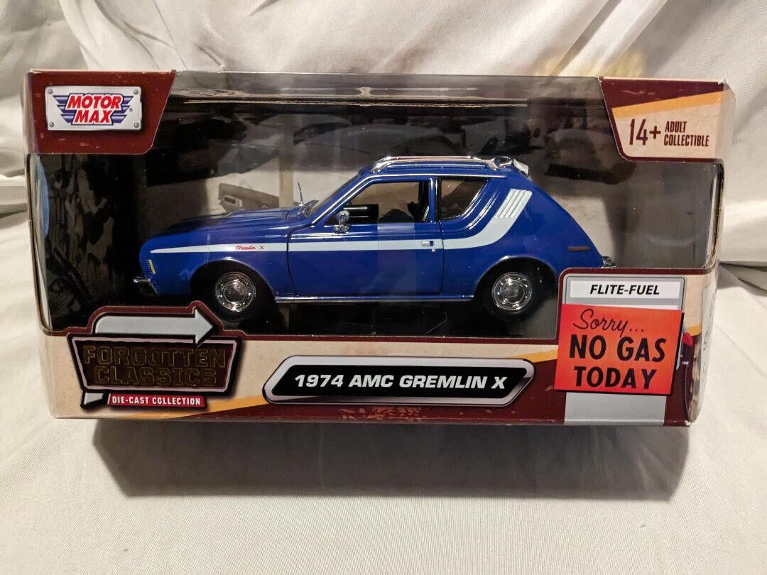 1974 AMC Gremlin X Blue 1:24 Scale Die Cast Model Car