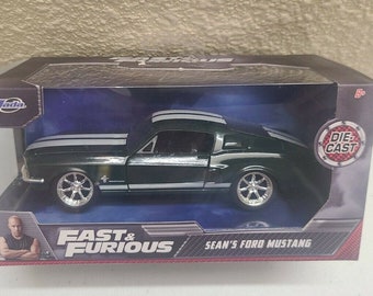 Sean's Ford Mustang Green fast and Furious 1/32 Scale Diecast Model Car by  JADA 99519 