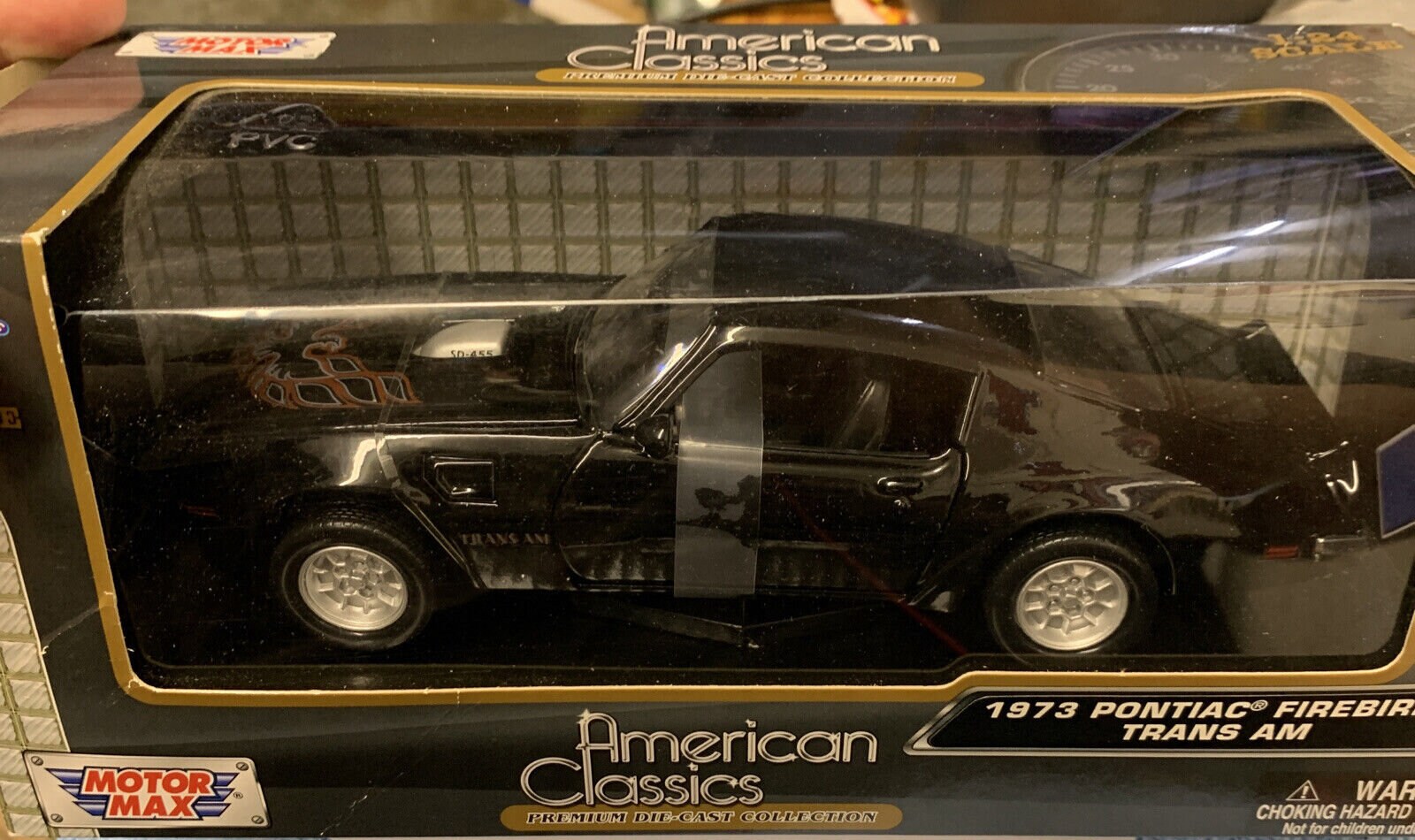 1973 Pontiac Firebird Trans Am Black 1/24 Scale Diecast