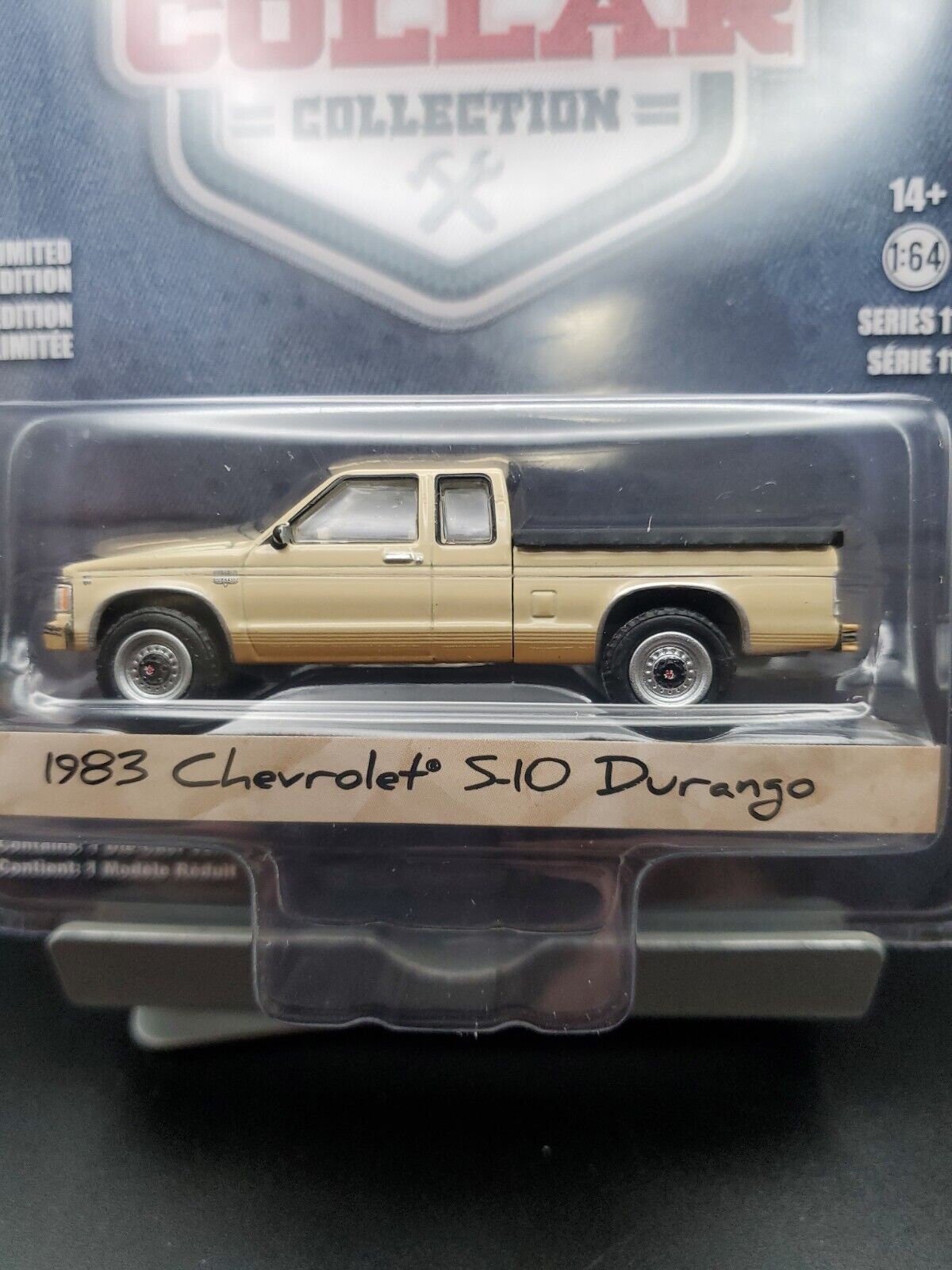 1983 Chevrolet S-10 Durango Pickup Tan W/Bed Cover 1/64 Scale Diecast Model Truck By GREENLIGHT 35240 C (Limited Edition)