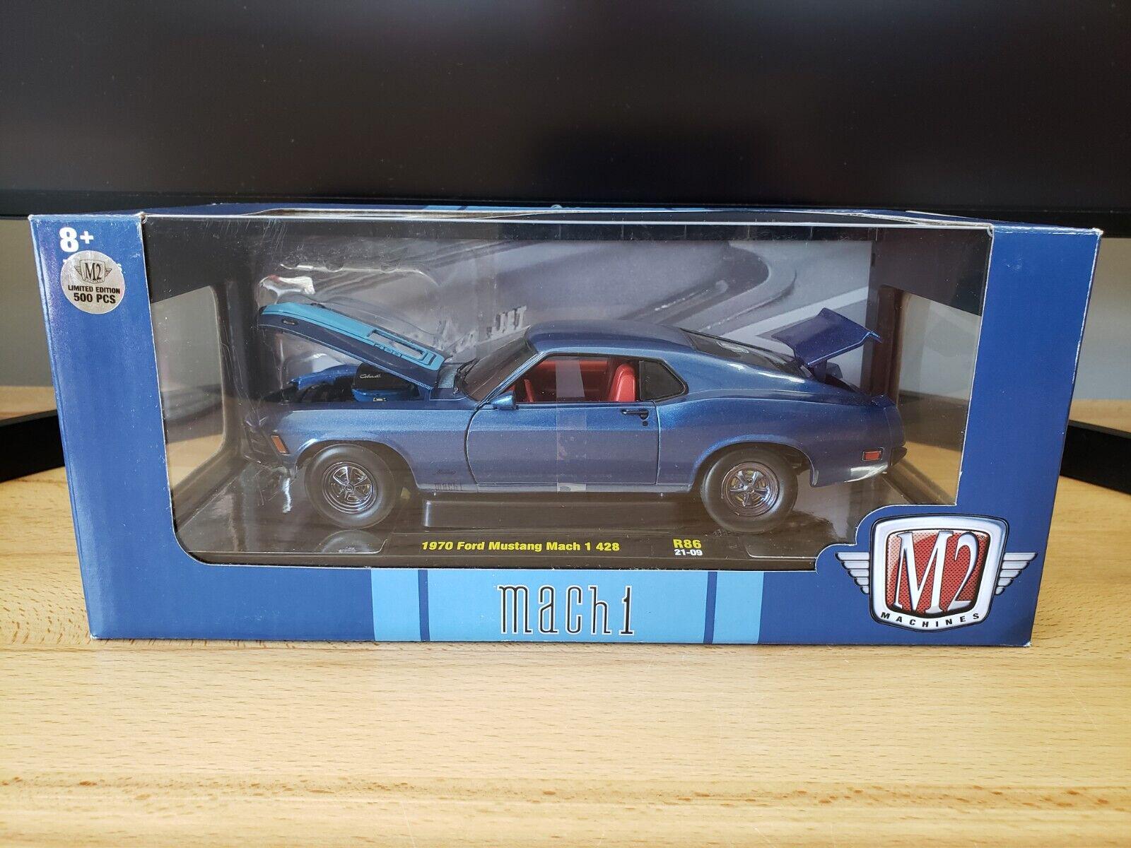 1970 Ford Mustang Mach 1 428 Dark Blue Metallic w/ Bright