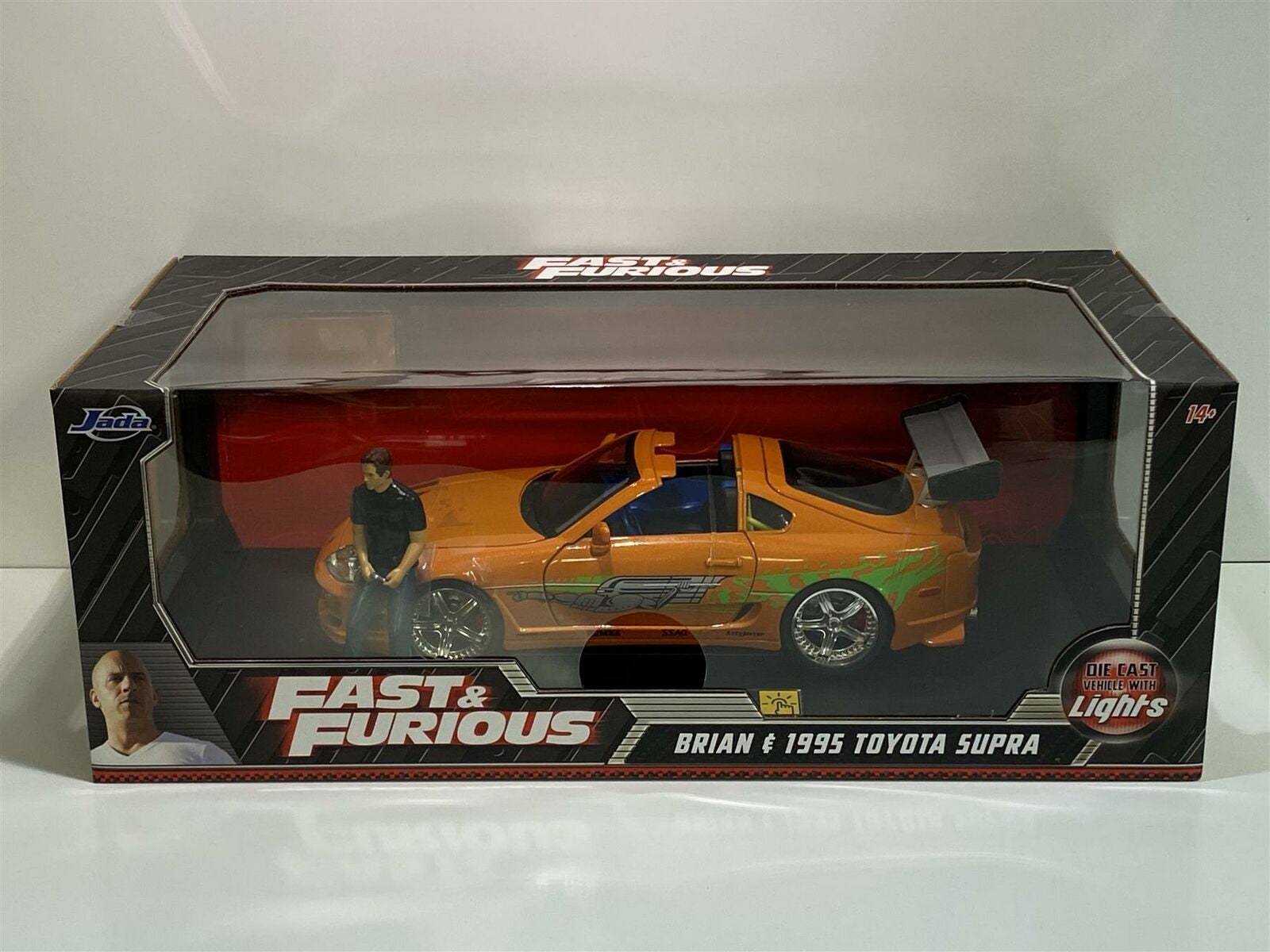 Jada Toys 1/18 Toyota Supra The Fast & The Furious avec phares de travail  et | bol