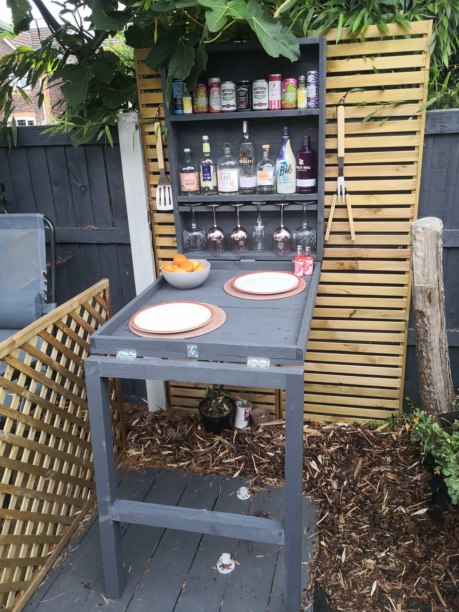 Outdoor Murphy bar with table & legs Etsy