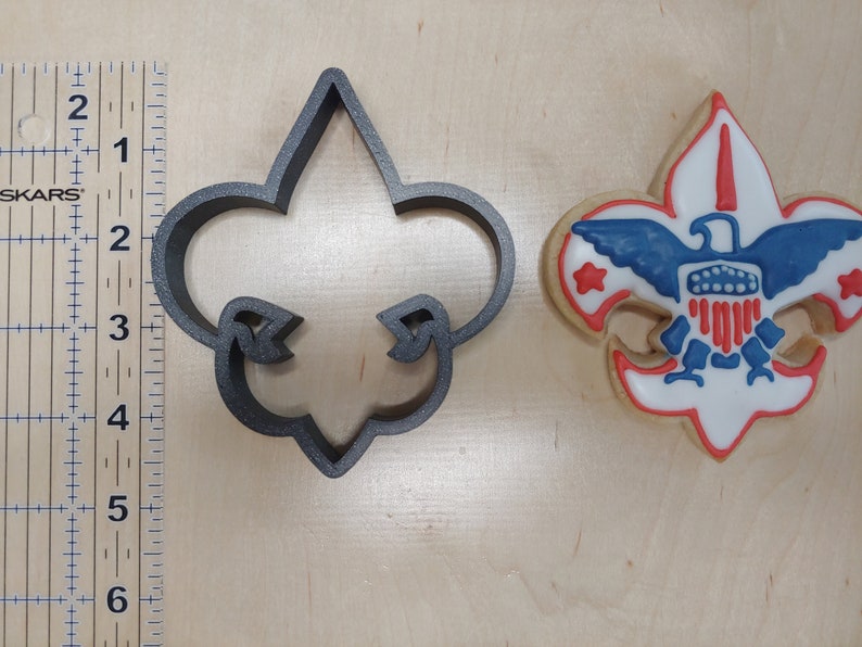 Eagle Scout Fleur de Lis cookie cutter Etsy