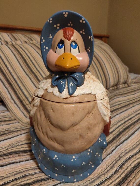 Vintage Duck Cookie Jar - Etsy