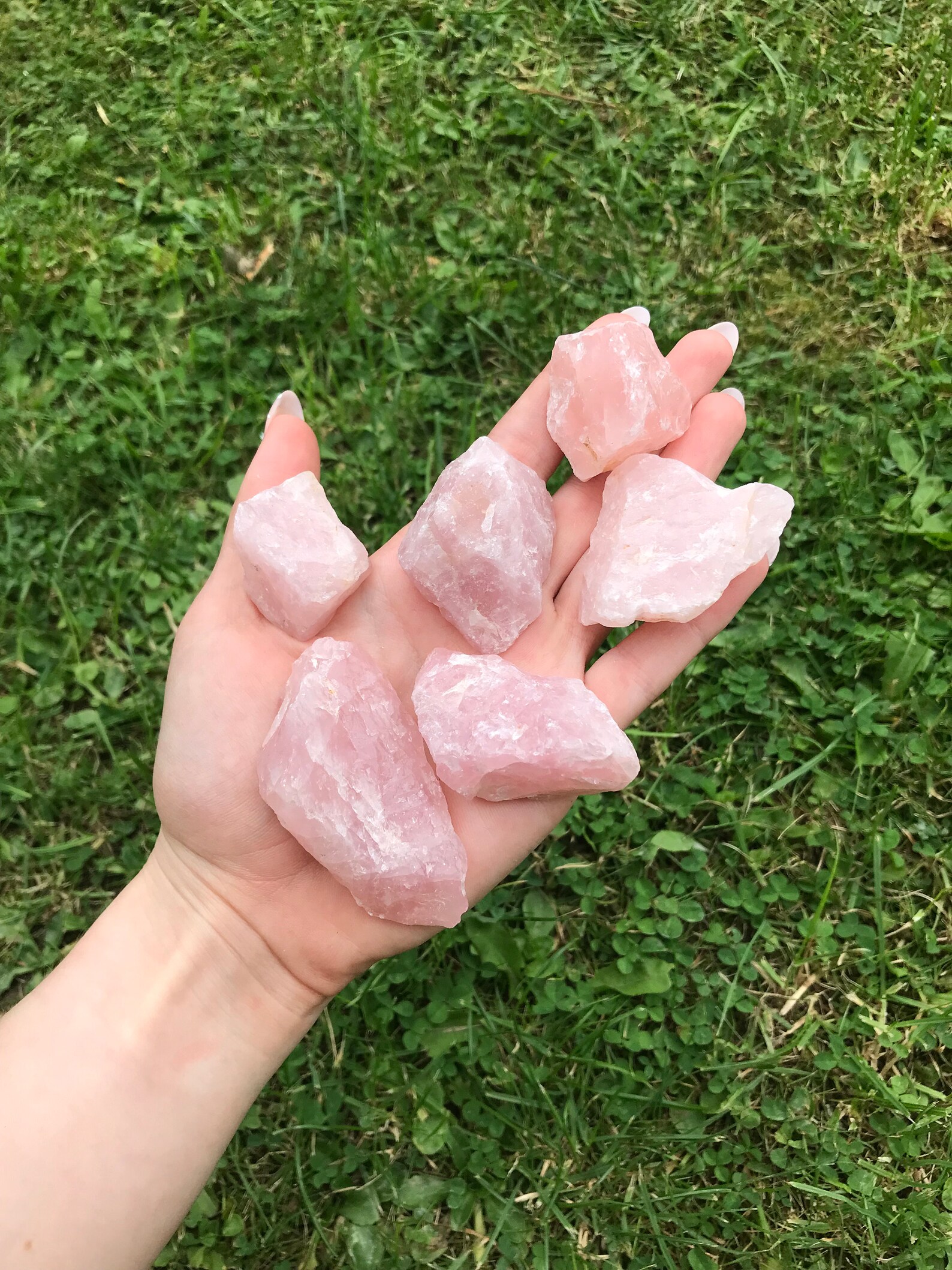 Raw Rose Quartz Real Crystal Etsy