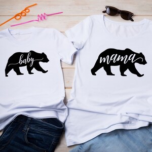 Mama Bear Baby Bear, Mama Baby Shirts, Papa Bear, Family Shirts, Mommy and Me Shirt Set, Family Shirt Set, Sister and Brother Bear, Matching