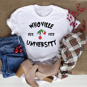 Whoville, Christmas Shirts, Grinch Shirt, Whoville University