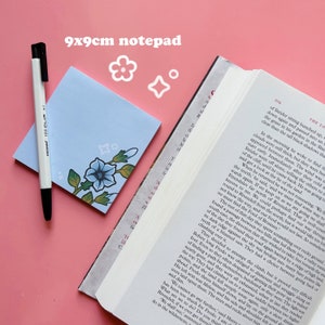 Notizblock 9x9cm | Notizblock, Briefpapier, Blumenmuster