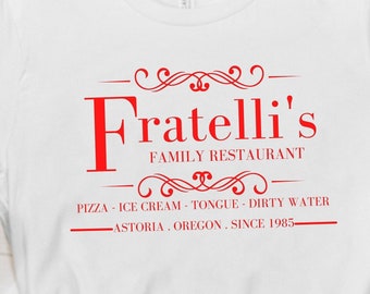 Fratelli's Restaurant T-Shirt: The Goonies 80s Movie Tee