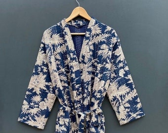 Abbigliamento Abbigliamento genere neutro per adulti Giacche e blazer boho kimono Kantha blazer please read description Organic Kantha block-printed Kimono Vintage kimono indian kimono 