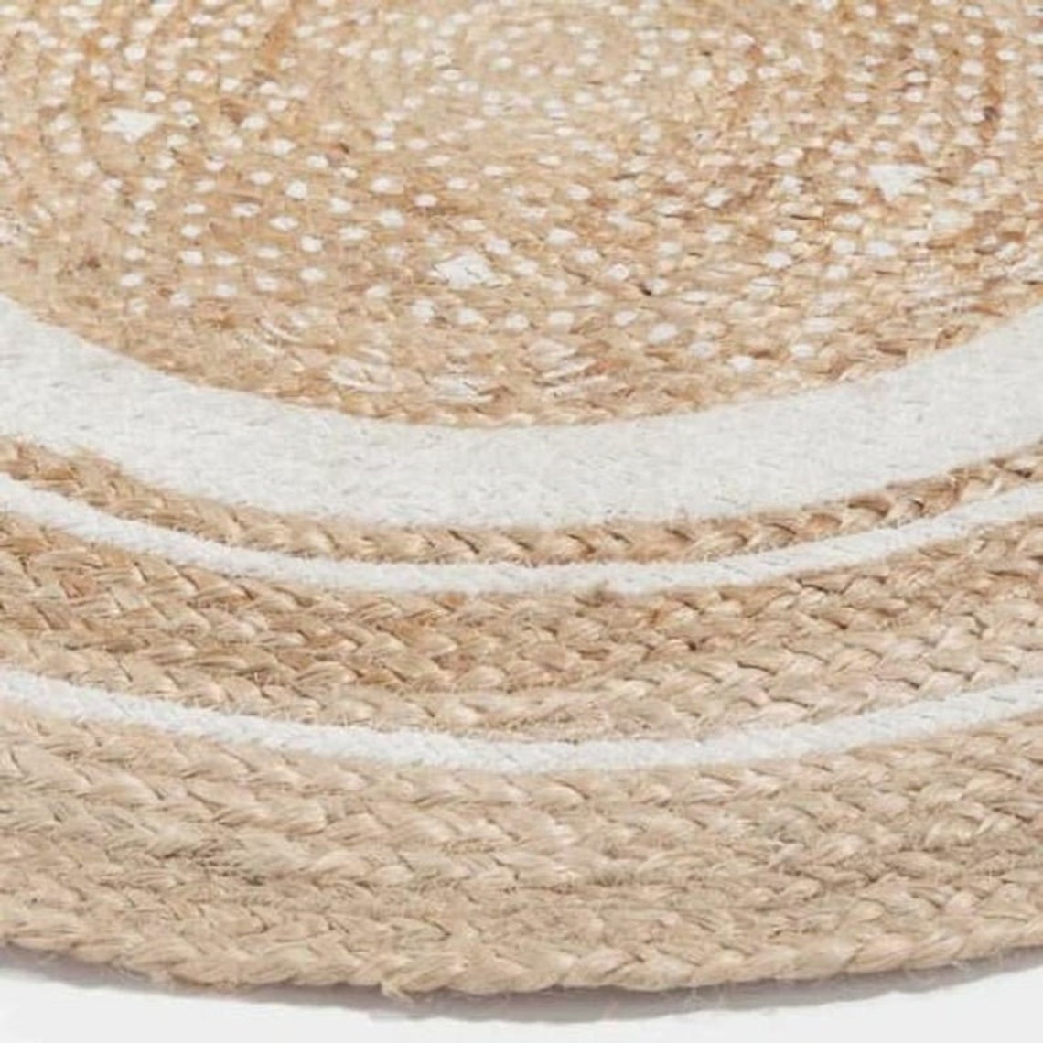 Oval Handmade Cotton Jute Rugs Hand Braided Oval Rugs Home Décor Rugs