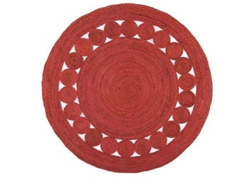 Red Colored Assorted Chindi Handmade Cotton Area Rug Hand Braided Oval Rug Home Décor Rugs Bohemian Rug Floor Rug Room Decor New Design Rugs
