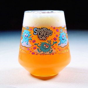 Float on tumbler - Craft Bierbecher - Craft Bierglas - BierglasBecher - Bierliebhaber Geschenk