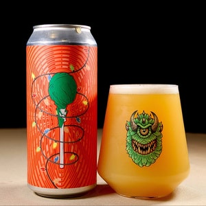 Craft beer glassware - Doom beer glass - Tumbler beer glass - IPA glass - Craft beer gift - Glass tumbler