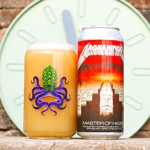 Craft Beer Glassware - Craft Beer Glass - Craft Beer Can Glass -  Beer Lovers Gift - Beer Can Glassware - Can Beer Glass - 16 oz glass