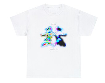 Psychedelisches T-Shirt, Y2K T-Shirt, Y2K T-Shirt, Aura T-Shirt, spirituelles T-Shirt, Streetwear T-Shirt, Unisex Y2K T-Shirt, Zwei Seelen werden ein T-Shirt
