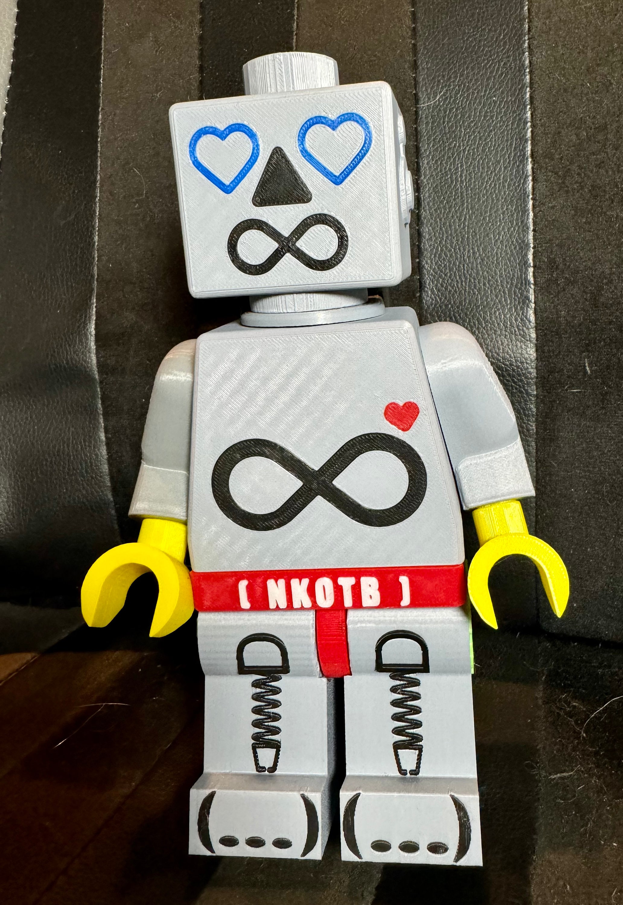 NKOTB Blockhead Love Minifig Robot - 8.5” Tall - New Kids on