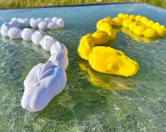 Articulated 3D Printed Snake Fidget Toy - 30 Inch Long