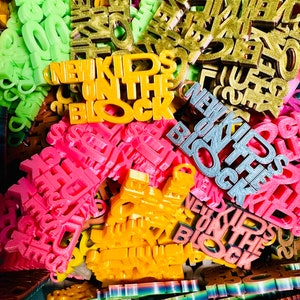 New Kids on the Block -NKOTB- Earrings - 3D Printed - Various Colors - Great Blockhead Gift - 1 Pair - Cruise and Tour Idea - Vegas Baby