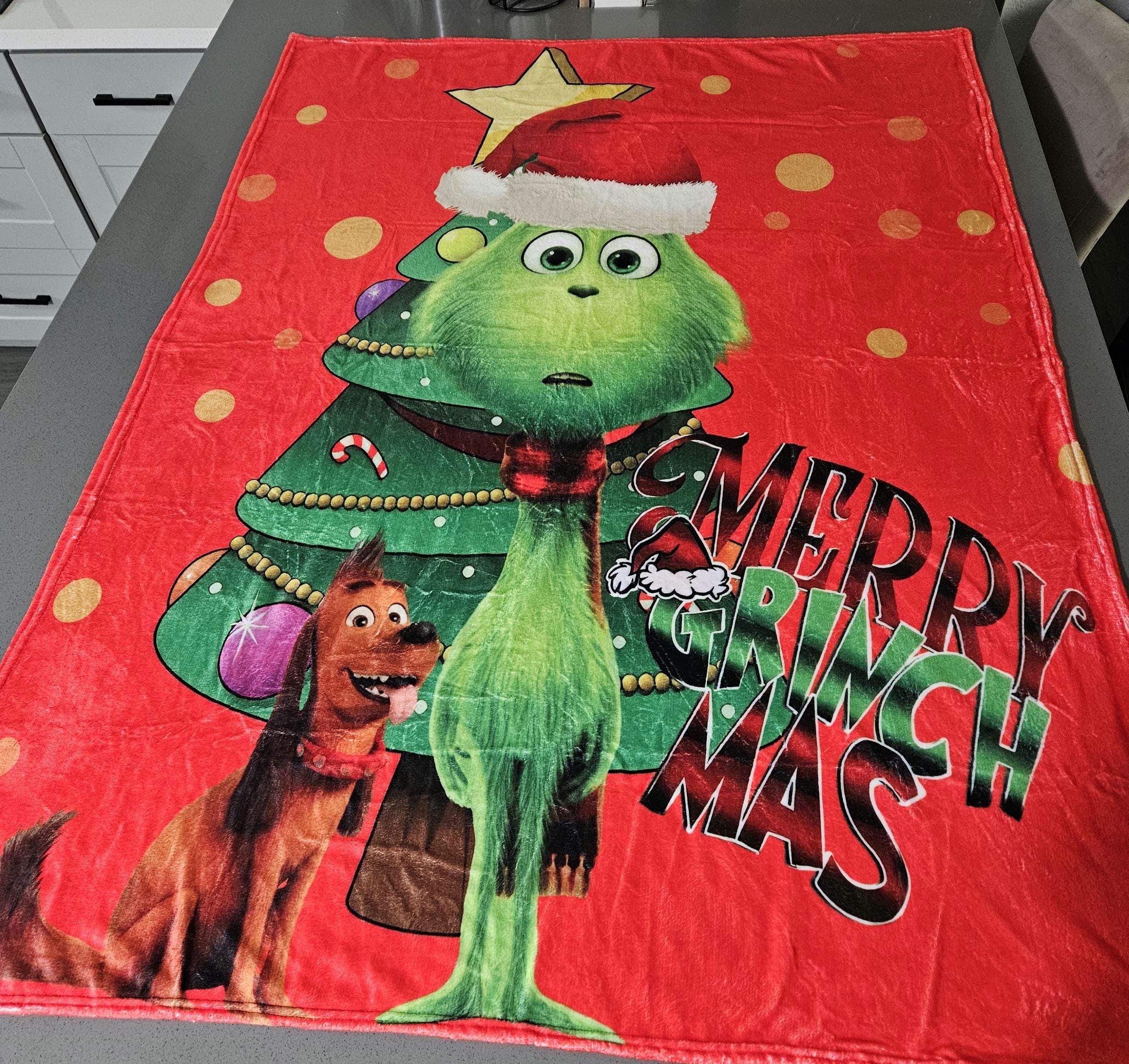 GRINCH Coperta Natalizia, Coperta Decorativa Natalizia In