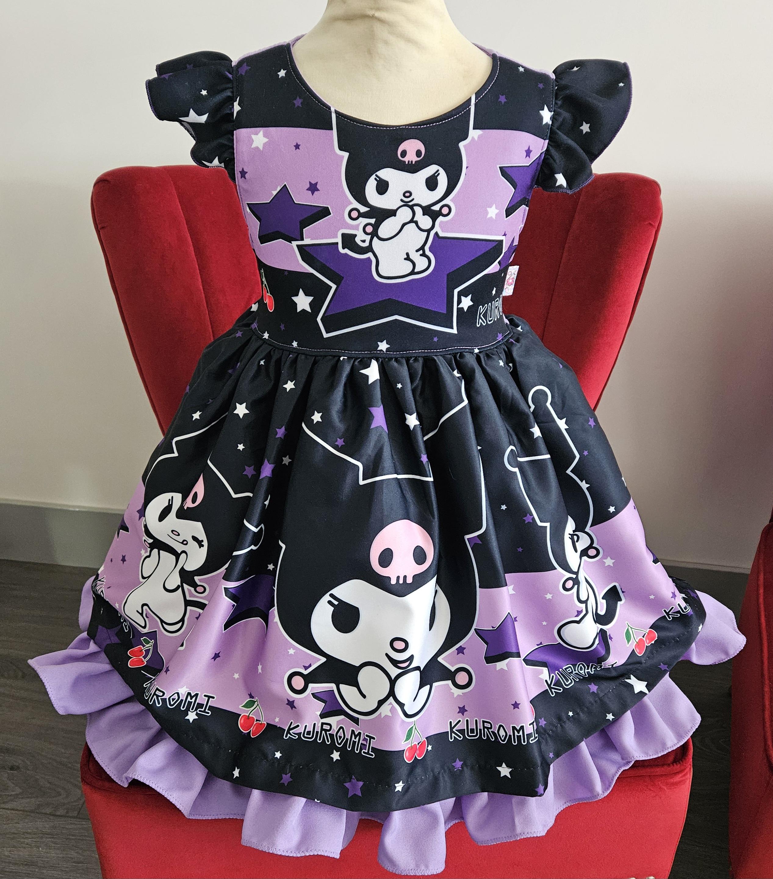 New Kuromi Hello Kitty Girls Dress Spring Summer Birthday School Party  Sizes 4/5 6/7. 8/9 - Etsy