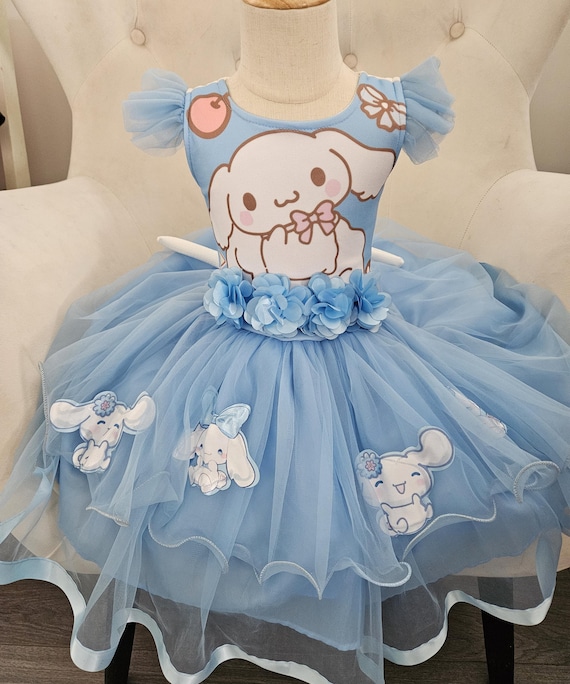 Girls Cinnamonroll Dress Hello Kitty and Friends Dress Spring Summer  Birthday School Party Dress Sizes 3/4 5/6 7/8 - Etsy
