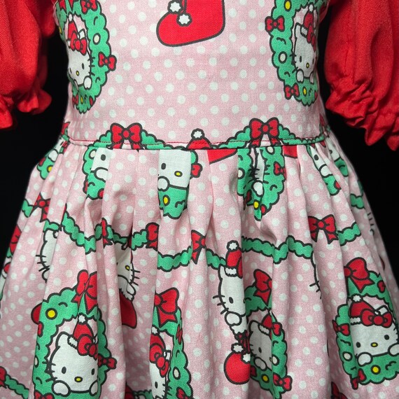 Hello Kitty Christmas Suspender Skirt, Girls Cotton Holiday Dress - Etsy Hello Kitty Christmas Suspender Skirt, Girls Cotton Holiday Dress - Etsy