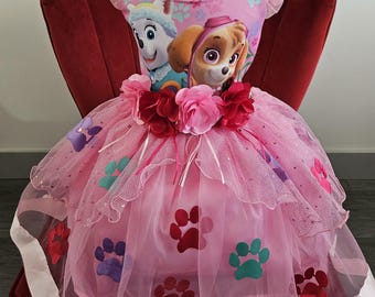 Meisjes Paw Patrol Skye en Everest-jurk Verjaardagsfeestje of schoolfeestjurk Maten 12/24 maanden 2/3 4/5 6/7 8/9