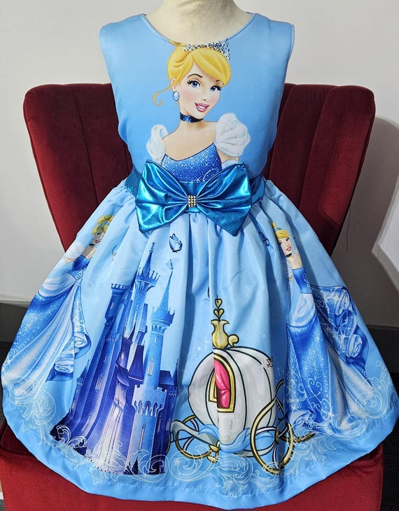 Princess Cinderella Disney Movie Girls Dress Spring Summer 