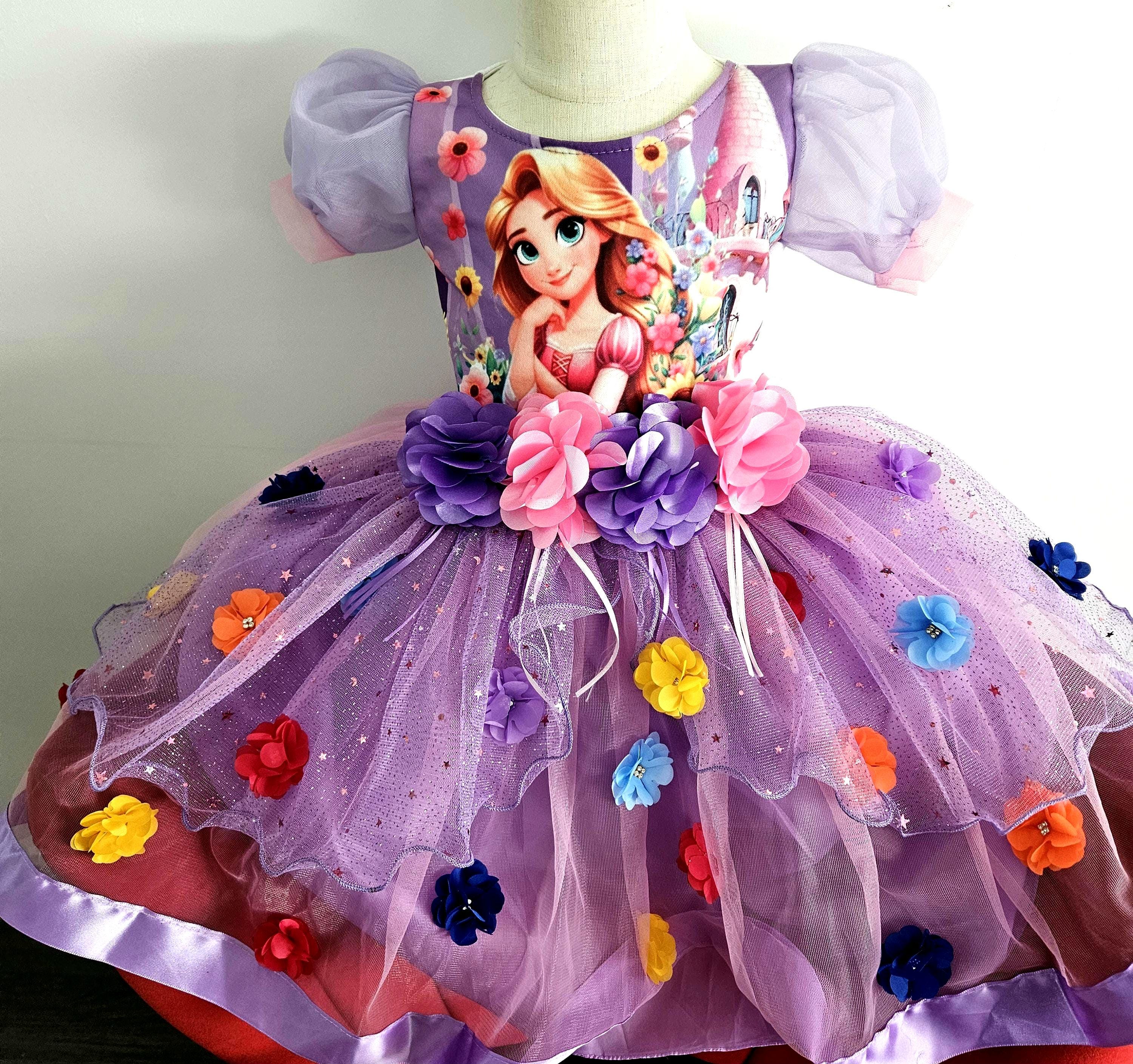 white christmas dresses Rapunzel Dress-Up Twirl Dress 10 main image 1