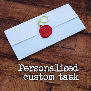 Custom Taskmaster en gepersonaliseerde sleutelhanger
